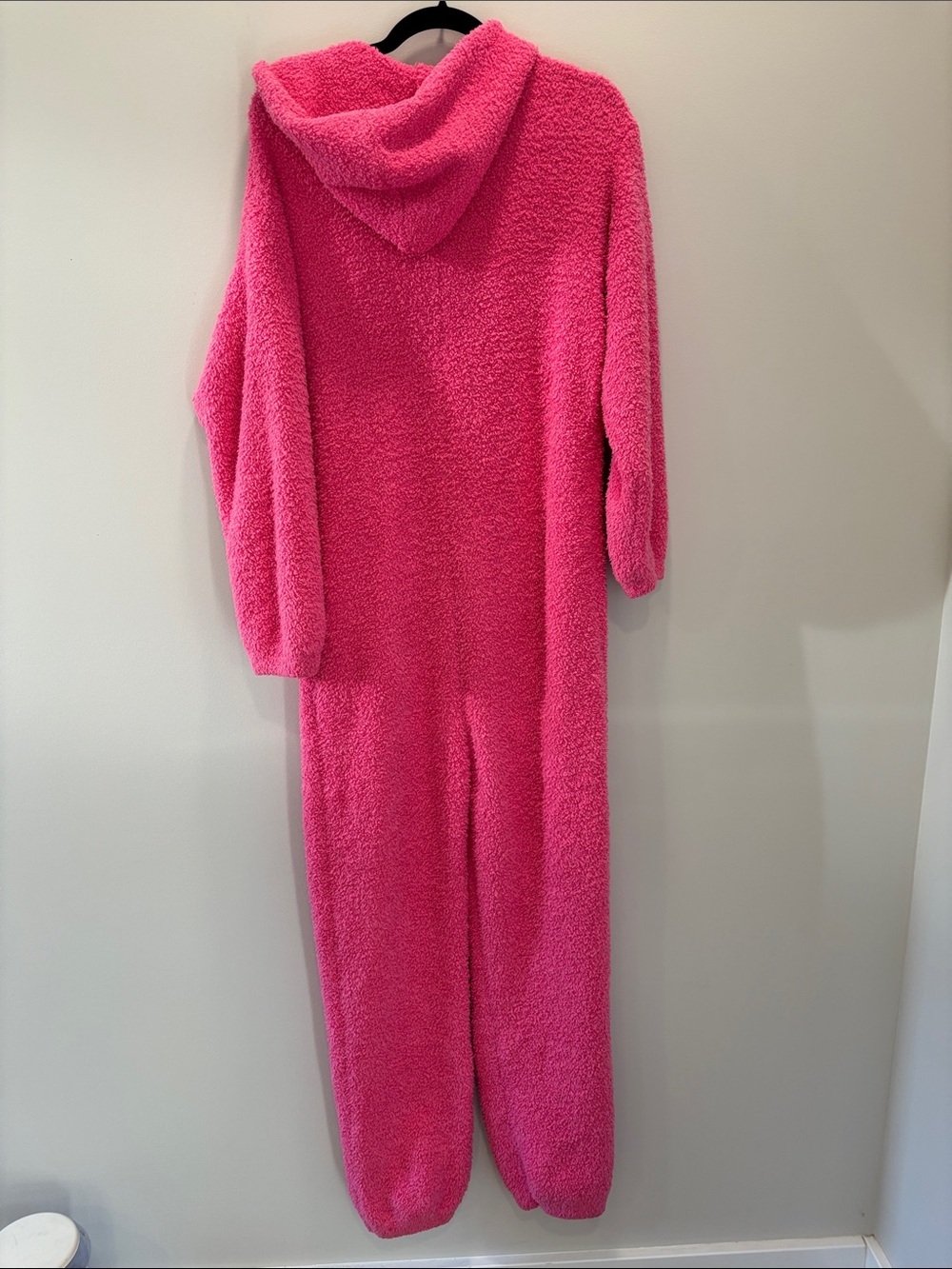 SKIMS Cozy Knit Unisex Hooded Half Zip Boucle Onesie Cotton Candy XL - Picture 3 of 10